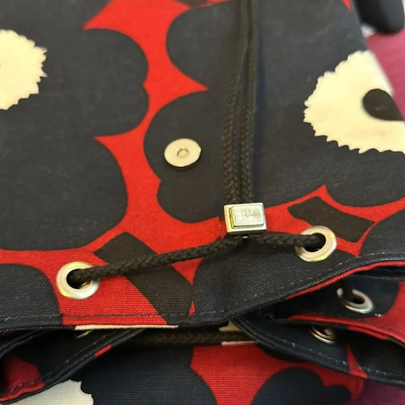 Marimekko Unikko Large Canvas Backpack EUC main image 6